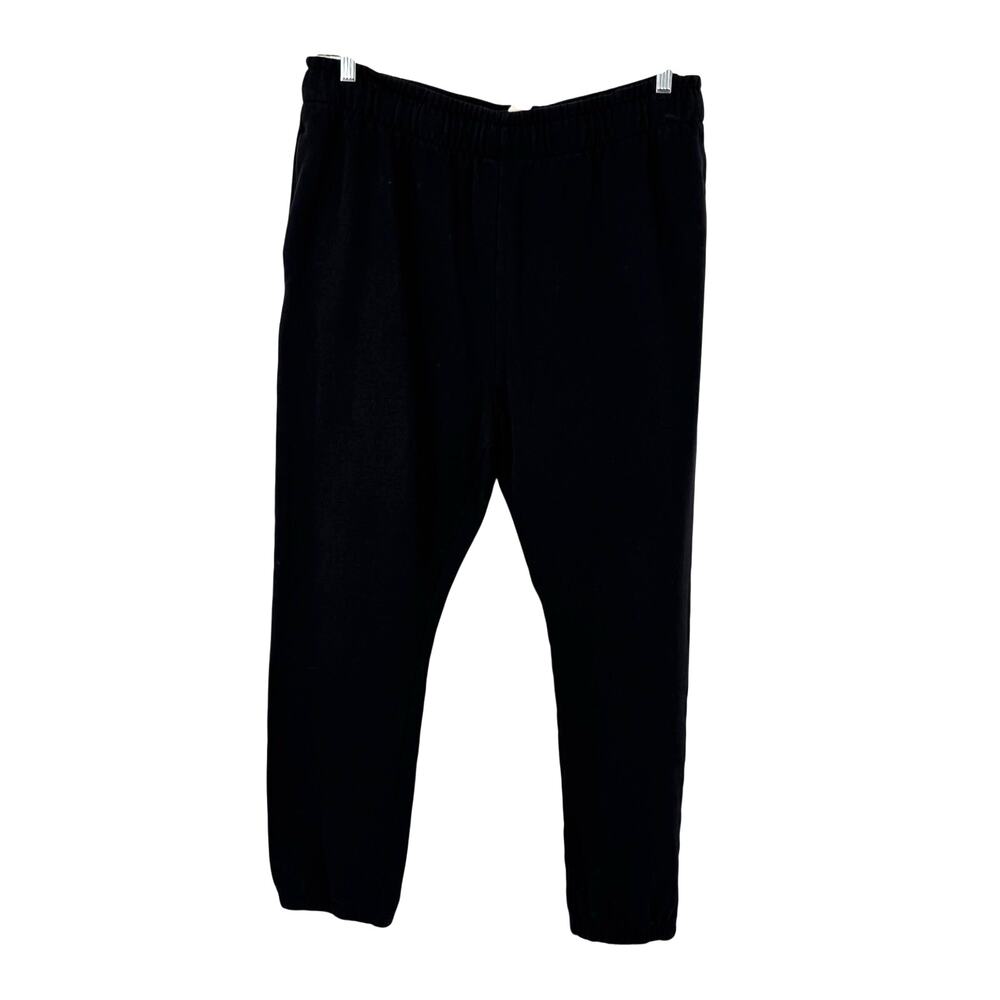 Pact Men's Brushed Fleece Organic Cotton Sweatpants XL Black Pockets Casual